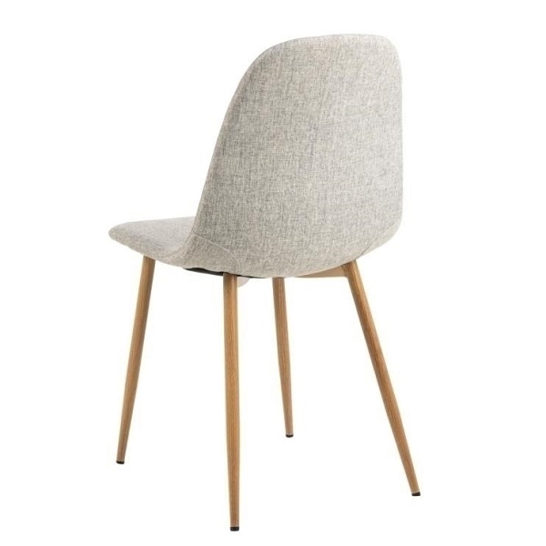 Krzesło Celia szare jasne/ naturalne - ACTONA